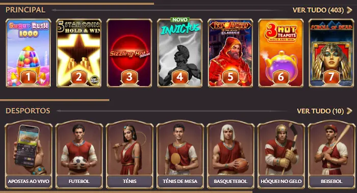 ViciBet Casino Jogos